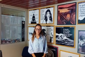 Shqiponja Ahmetaj during her visit at the CIIT Lab - University of Salerno