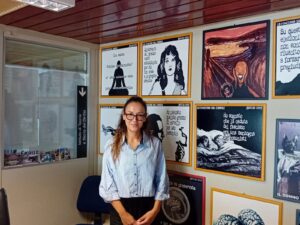 Shqiponja Ahmetaj during her visit at the CIIT Lab - University of Salerno